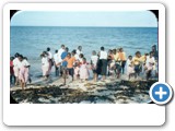 Eldo Baraka Drama Team Takes Time Out At The Indian Ocean During National Drama Festivals In Mombasa 2004 .File Photo